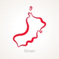 Oman - Outline Map