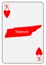 USA Playing Card King Hearts