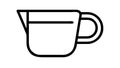 Outline Measuring Cup or Small Jug Icon Vector Graphic, vector design Generative AI Royalty Free Stock Photo