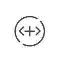 Outline more vector icon