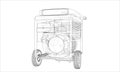 Outline portable gasoline generator