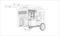 Outline portable gasoline generator