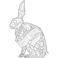 Outline rabbit