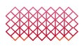 Outline red geometric diamond pattern for stylish graphic design elements, vector design Generative AI Royalty Free Stock Photo