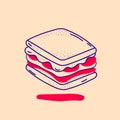 outline sandwich