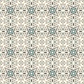 Outline seamless pattern with geometric figures. Repeated stylized stars abstract background. Ethnic and tribal motif Royalty Free Stock Photo