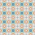 Outline seamless pattern with geometric figures. Repeated stylized stars abstract background. Ethnic and tribal motif Royalty Free Stock Photo