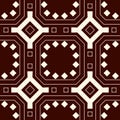 Outline seamless pattern with repeated geometric figures. Ornamental abstract background. Gems motif.