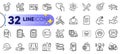Outline set of Shop app, Targeting and Seo gear line icons. For web app. Vector