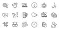 Outline set of Stars, Move gesture and Gear line icons for web application. For design. Vector