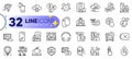 Outline set of Swipe up, Quick tips and Money currency line icons. For web app. Vector