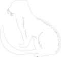 mongoose Outline Silhouette Generative Ai