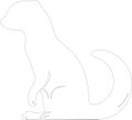 mongoose Outline Silhouette Generative Ai