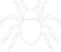 waterbug Outline Silhouette Generative Ai Royalty Free Stock Photo