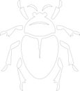 waterbug Outline Silhouette Generative Ai Royalty Free Stock Photo