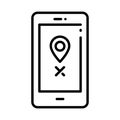 Outline smartphone location