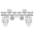 Outline stage metal truss concert lighting equipment