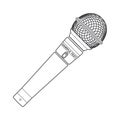 Outline stage microphone