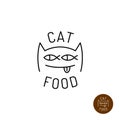 Cat face logo Royalty Free Stock Photo