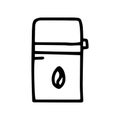 thermos line vector doodle simple icon design