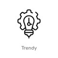 outline trendy vector icon. isolated black simple line element illustration from productivity concept. editable vector stroke Royalty Free Stock Photo