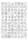 88 Outline UI icons part 1