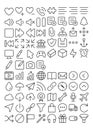 84 Outline UI icons part 2