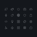 Outline vector apps shop icon