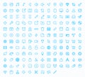 Outline vector icons for web and mobile