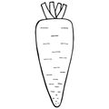 Outline vegetable carrot