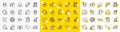 Outline Video conference, Vip internet and Computer fingerprint line icons. For web app. Vector