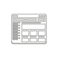 Outline website icon