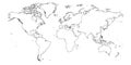 Outline of World Map