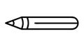 Outlined Pencil Icon Drawing Tool Learning Graphic Element vector design Generative AI Royalty Free Stock Photo