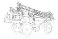 Outlines of the self propelled sprayer