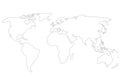 Outlines World map