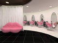 Outlook of stylish beauty salon