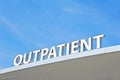 Outpatient Sign Royalty Free Stock Photo