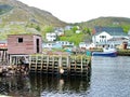 Outport Village in Newfoundland Royalty Free Stock Photo