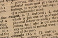 Output - business word