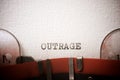 Outrage concept view Royalty Free Stock Photo