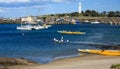 Outrigger Canoe training in Belmore Basin, Wollongong, Australia.