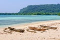 Outrigger Canoes - Espiritu Santo Royalty Free Stock Photo