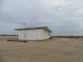 Outside an Abandoned Old Building in Bombay Beach, California