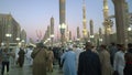 Outside Al-Masjid an-Nabawi Mosque at Dusk