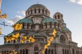 Exterior of Alexander Nevsky Cathedral in Sofia