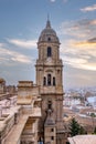 Outside of the Catedral de Malaga. Malaga La Manquita Cathedral roof tour, Malaga, Spain