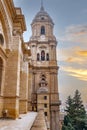 Outside of the Catedral de Malaga. Malaga La Manquita Cathedral roof tour, Malaga, Spain