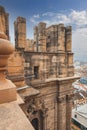 Outside of the Catedral de Malaga. Malaga La Manquita Cathedral roof tour, Malaga, Spain