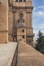 Outside of the Catedral de Malaga. Malaga La Manquita Cathedral roof tour, Malaga, Spain